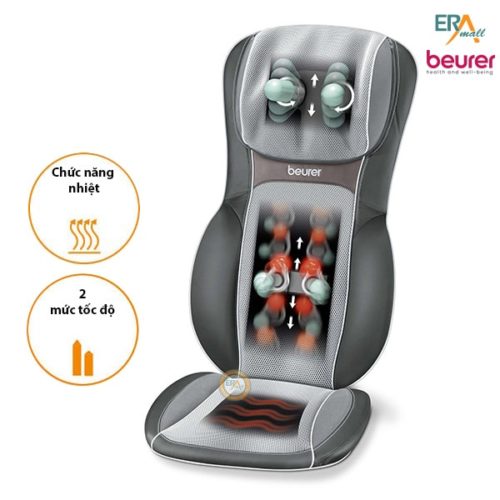 Đệm ghế massage shiatshu 3D kèm nhiệt Beurer MG295