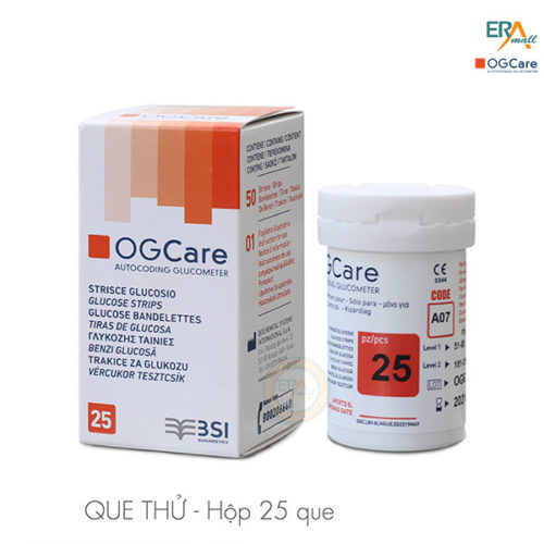 Hộp 25 que thử đường huyết OGCare