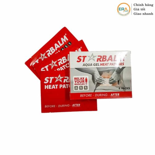 Hộp 4 miếng dán nhiệt giảm đau Starbalm