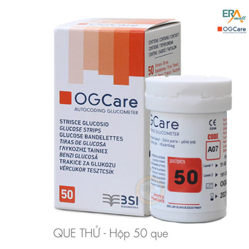 Hộp 50 que thử đường huyết OGCare