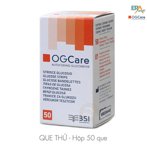 Hộp 50 que thử đường huyết OGCare