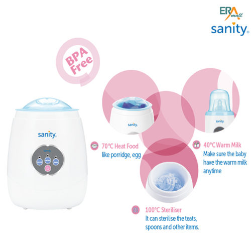 Máy hâm sữa và tiệt trùng Sanity S6304-ENG