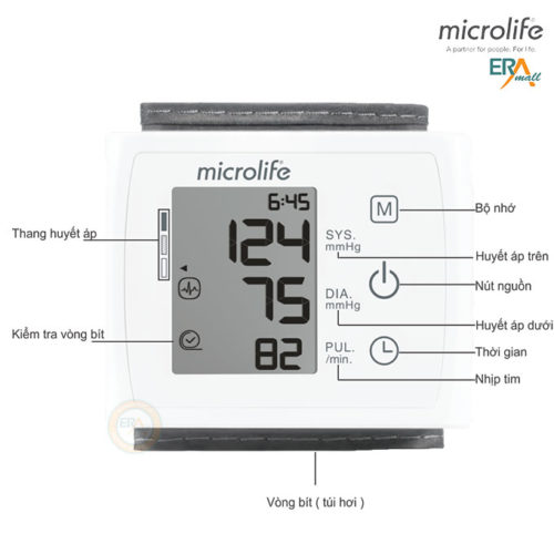 Máy đo huyết áp cổ tay Microlife W3 Comfort