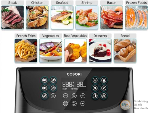 Nồi chiên không dầu điện tử Cosori CP158-AF 5,5L-menu11 món