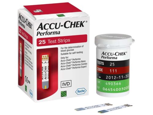 Hộp 25 que thử đường huyết Accu-Chek Performa