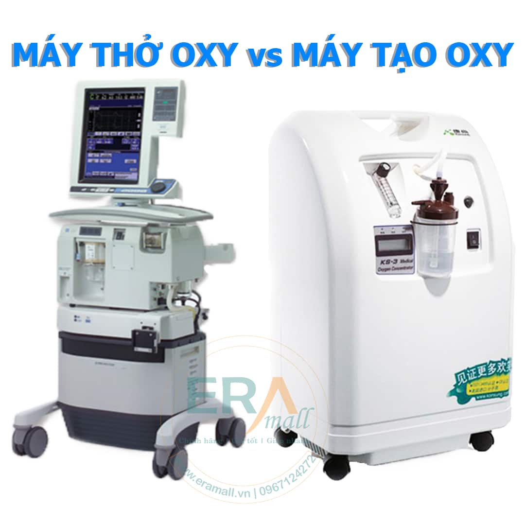 Phân biệt máy thở và máy tạo oxy