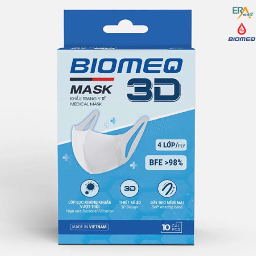 Khẩu trang 4 lớp 3D Biomeq