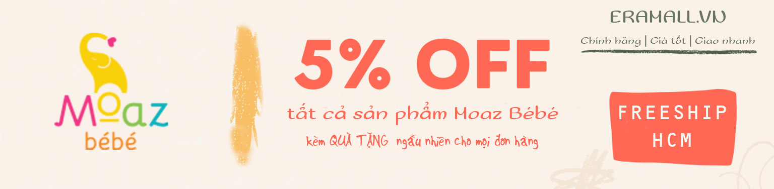 Giảm 5% toàn bộ sản phẩm Moaz BéBé kèm quà tặng ngẫu nhiên- banner