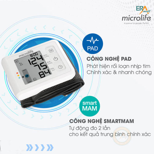 Máy đo huyết áp cổ tay Microlife W70