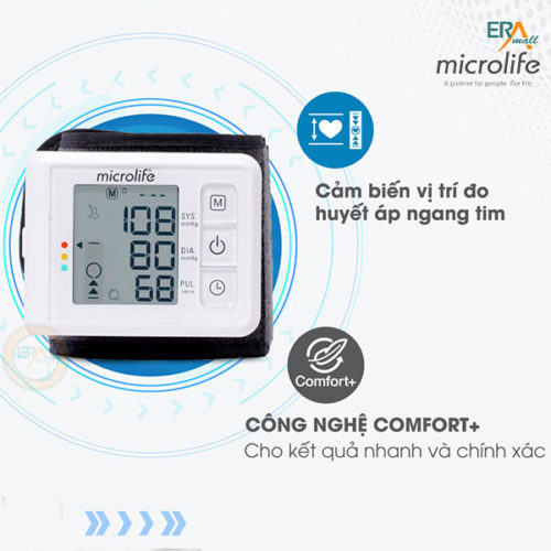 Máy đo huyết áp cổ tay Microlife W70