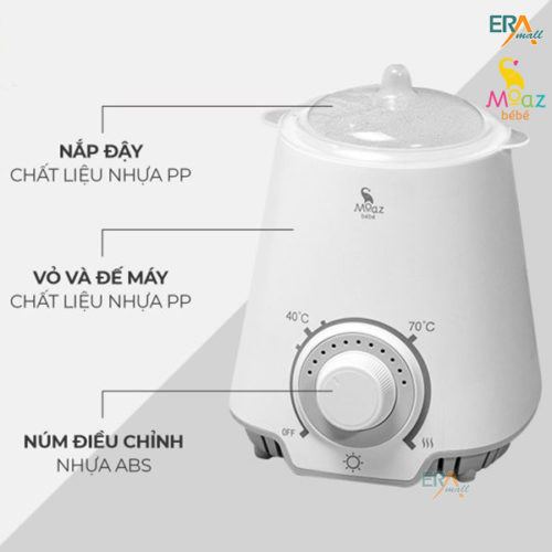 Máy hâm sữa đơn đa năng Moaz BéBé MB039