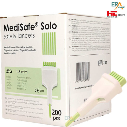 Kim lấy máu thử tiểu đường Medisafe Solo 29G