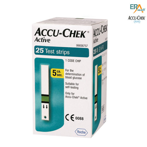 Hộp 25 que thử đường huyết Accu-Chek Active