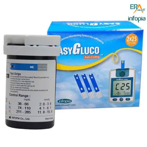 Hộp 50 que thử đường huyết Easy Gluco