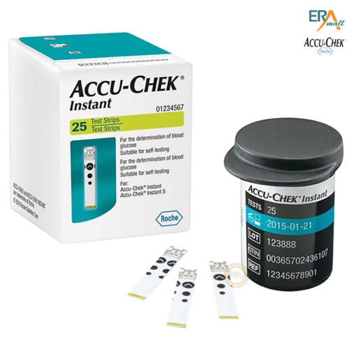 Hộp 25 que thử đường huyết Accu-Chek Instant