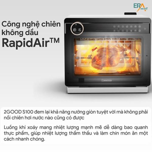 Nồi chiên không dầu kèm hấp 2GOOD S100 20 Lít